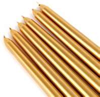 Rental store for candle 10 inch taper gold in Southeastern Oklahoma