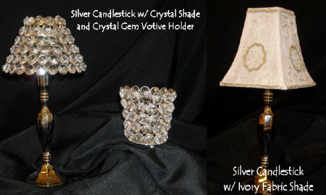 Rental store for silver votive candlestick in Southeastern Oklahoma