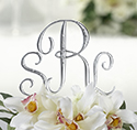 Rental store for cake monogram small r in Southeastern Oklahoma