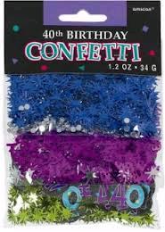 Rental store for confetti value pack 40th birthday in Southeastern Oklahoma