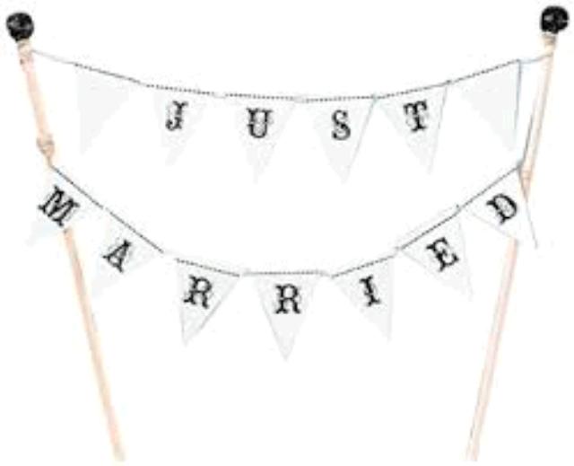 Rental store for cake bunting just married in Southeastern Oklahoma