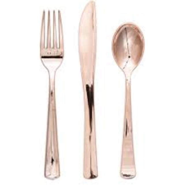 Rental store for flatware rose gold sensations ast in Southeastern Oklahoma