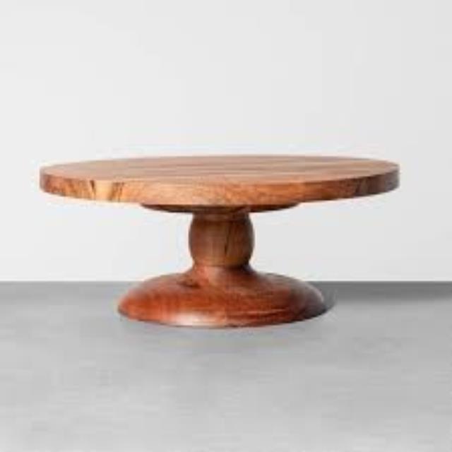 Rental store for cake stand wood 13 inch in Southeastern Oklahoma