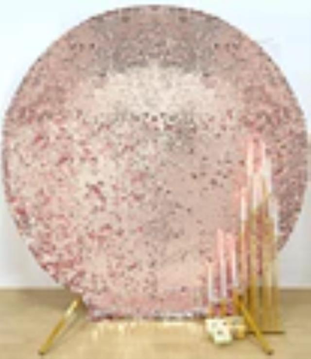 Rental store for fitted cover round sparkly blush in Southeastern Oklahoma
