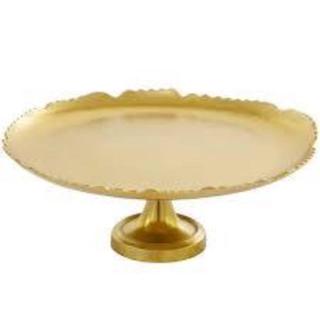 Rental store for cake stand gold 13 inch in Southeastern Oklahoma