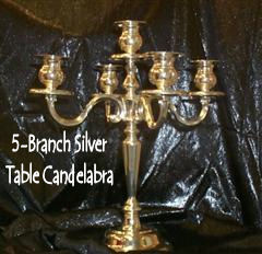 Rental store for silver table candelabra 5br in Southeastern Oklahoma