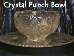 Rental store for punch bowl crystal 2 5 gal in Southeastern Oklahoma