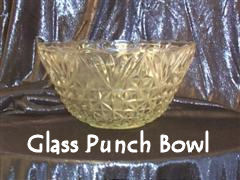 Rental store for punch bowl glass 6 qt in Southeastern Oklahoma