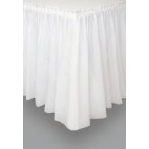 Rental store for table skirt white in Southeastern Oklahoma