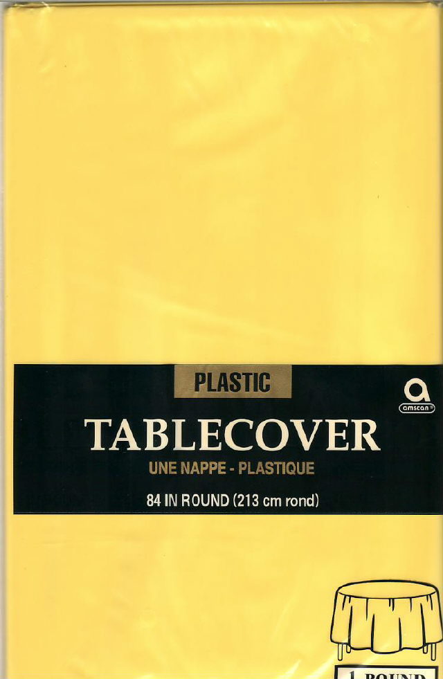 Rental store for table cover 84 inch rd yellow in Southeastern Oklahoma