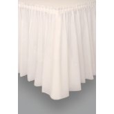Rental store for table skirt ivory in Southeastern Oklahoma