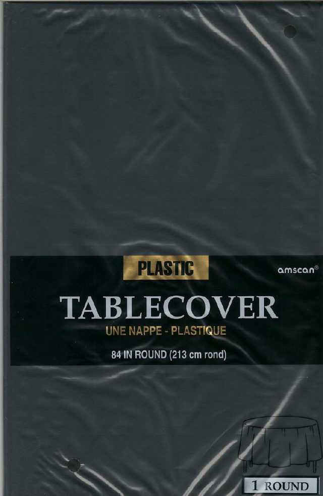 Rental store for table cover 84 inch rd black in Southeastern Oklahoma