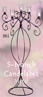 Where to find metal 5 branch candelabra in Ada